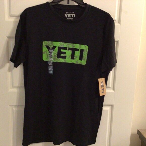 Yeti Men/Women Flip Logo Badge black/green‎ Letters size Medium - Picture 1 of 2
